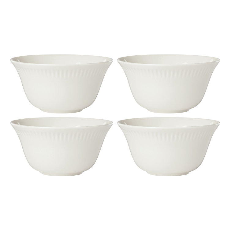 White dessert outlet bowls